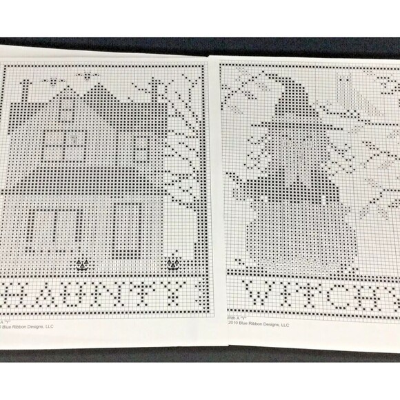 Blue Ribbon Designs Cross Stitch Pattern ~ Halloween With a "Y" - New & Sealed! - Picture 5 of 5
